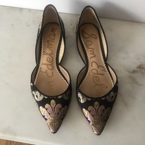 Sam Edelman Rodney Brocade D'Orsay Flats - US 7